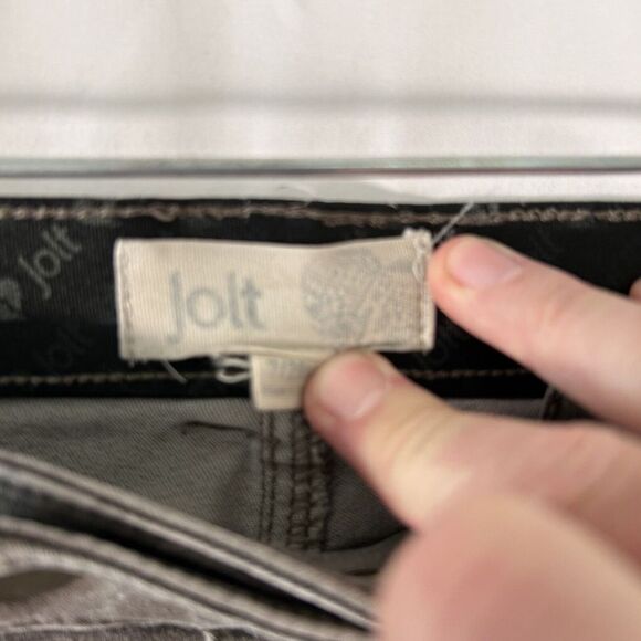 Jolt Jeans Women's 28W Green Camo Stretchy Mid Rise Cotton Blend Pockets - Picture 8 of 11